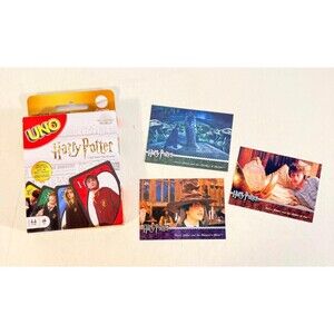 Harry Potter playing cards and 3 collectible cards